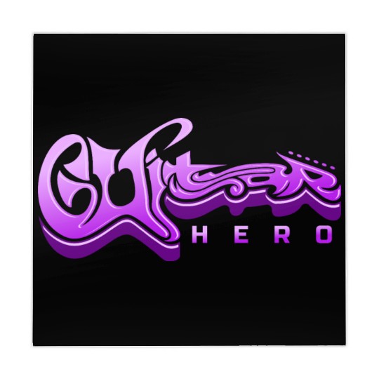 Guitar Hero - Typography Design Mahjong Mats