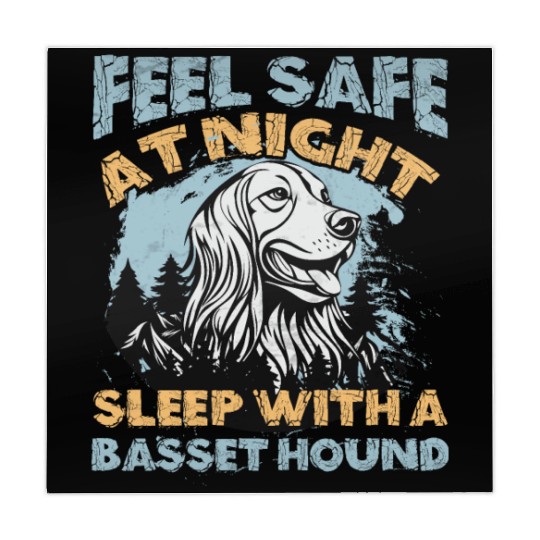 Basset Hound Feel Safe At Night Sleep Mahjong Mats