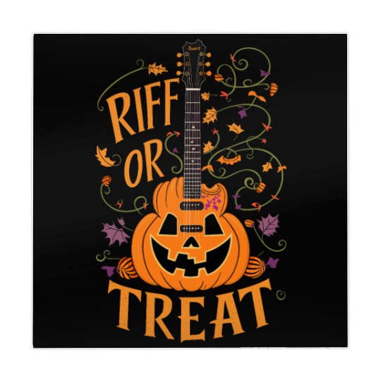 musical pumpkin autumn vibes spooky guitar autumn Mahjong Mats