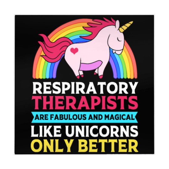 Cute Respiratory Therapist Rainbow Unicorn Mahjong Mats