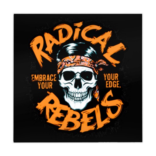 Skull Radical Rebels Embrace Your Edge Mahjong Mats