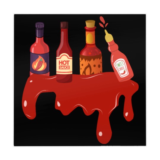 Hot Sauce Hot Sauces Foodie Tea Spicy Hot Mahjong Mats