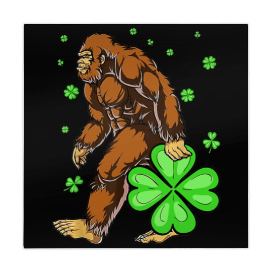 St Patricks Day Bigfoot Irish Sasqautch Saint Mahjong Mats