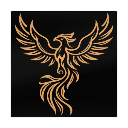 Phoenix Majestic Tribal Art Bird Fire Symbol Mahjong Mats