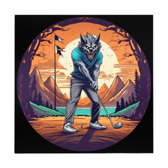 Scary Halloween Party Costume Werewolf Golf Mahjong Mats