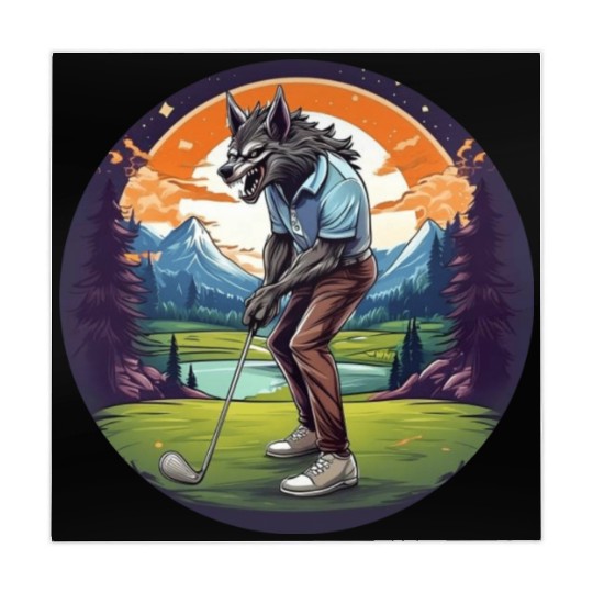 Scary Halloween Party Costume Werewolf Golf Mahjong Mats