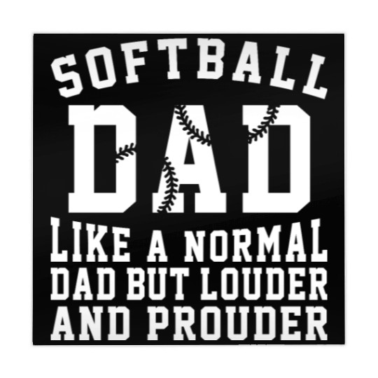 Prouder Softball Dad Funny Daddy Father's Day Mahjong Mats