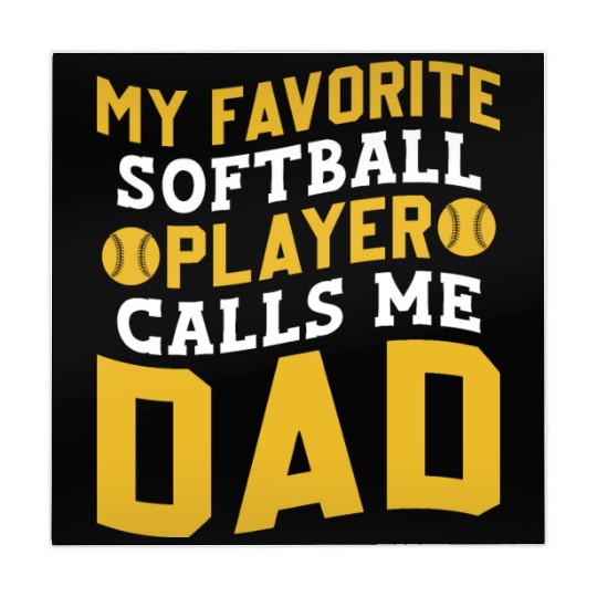 Calls Me Softball Dad Funny Daddy Father's Day Mahjong Mats