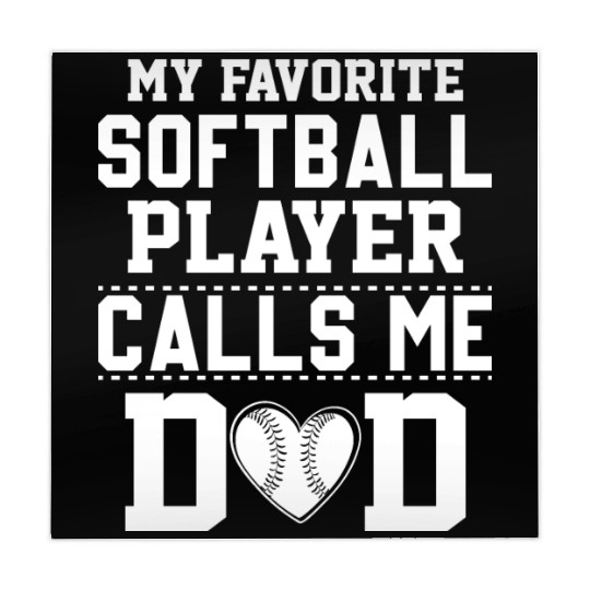 Calls Me Softball Dad Funny Daddy Father's Day Mahjong Mats