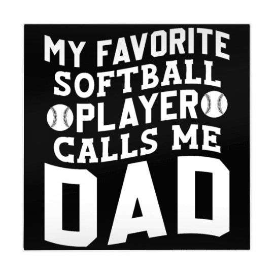Calls Me Softball Dad Funny Daddy Father's Day Mahjong Mats