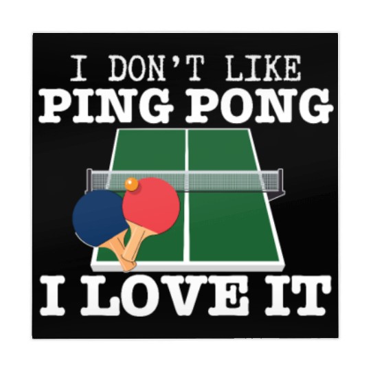I Love Ping Pong Funny Ping Pong Player Mahjong Mats
