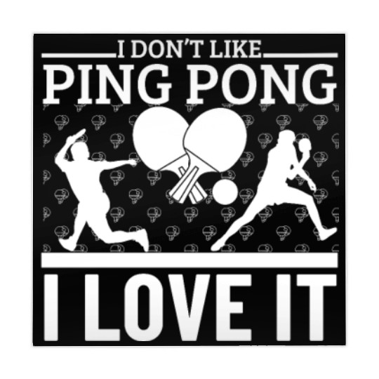 I Love Ping Pong Funny Ping Pong Player Mahjong Mats