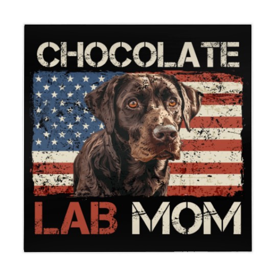 Labrador Retriever CHOCOLATE LAB MOM Labrador Mahjong Mats