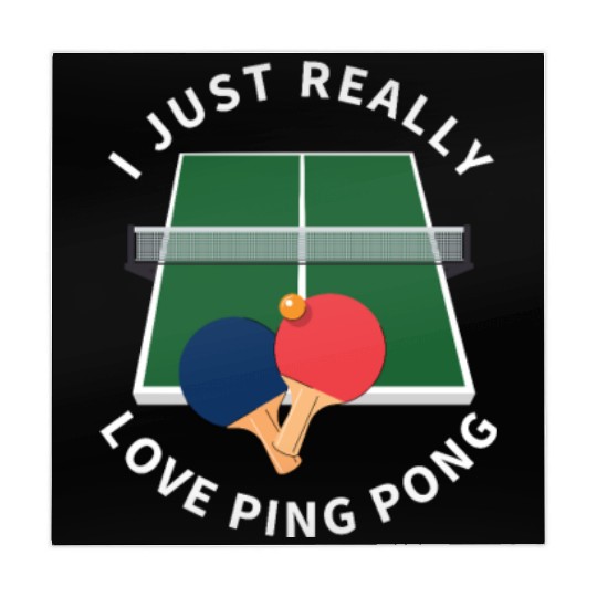 Ping Pong Player I Just Really Love Ping Pong Mahjong Mats