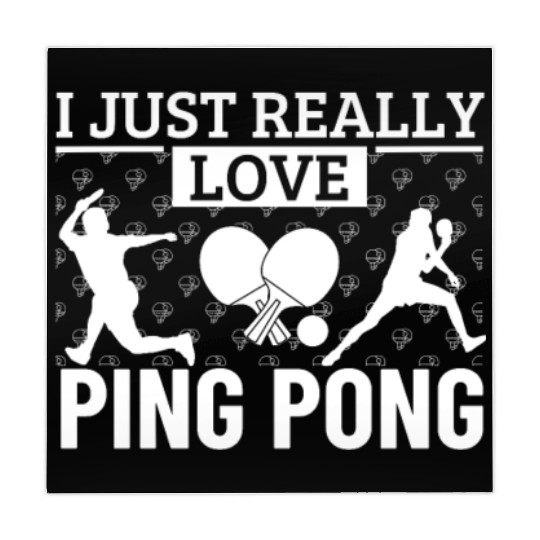 Ping Pong Player I Just Really Love Ping Pong Mahjong Mats
