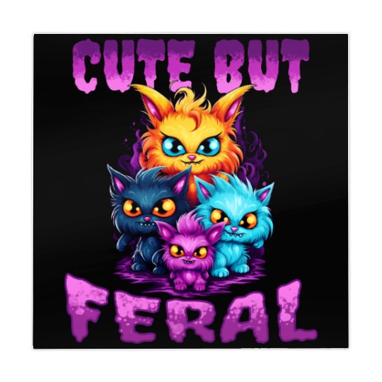 Cute but Feral! Wild Cat Party Concert Cat Lovers Mahjong Mats