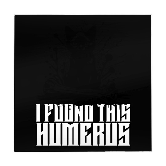 I Found This Humerus Black Cat Humorous Saying Mahjong Mats