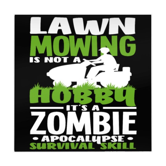 Landscaper Gardener Lawn Mowing Zombie Mahjong Mats
