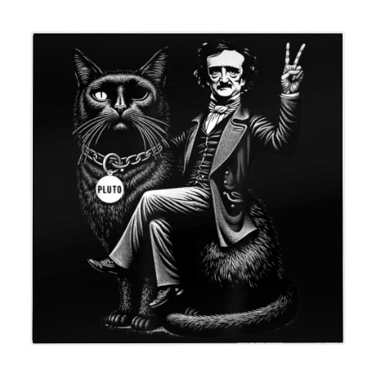 Edgar Allan Poe Riding Mahjong Mats