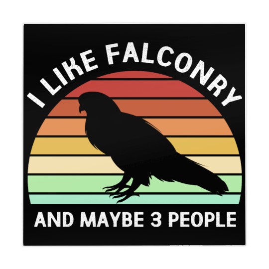Retro I Like Falconry And Maybe Three People Mahjong Mats