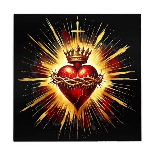 Sacred Heart Jesus Catholic Devotion Mahjong Mats
