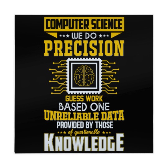 Computer Science Precision Guess Work Funny Quote Mahjong Mats