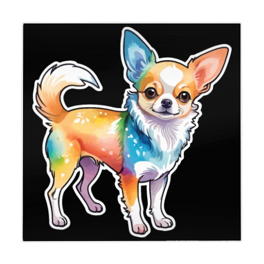 Chihuahua Watercolor Mahjong Mats