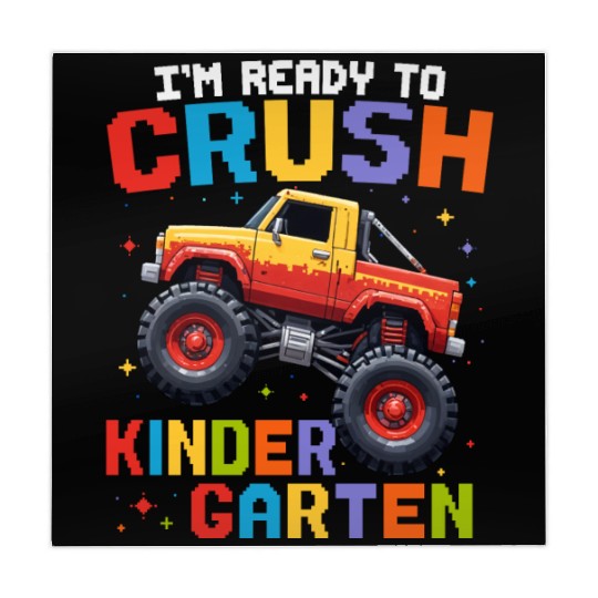 I'm Ready To Crush Kindergarten Monster Truck Mahjong Mats