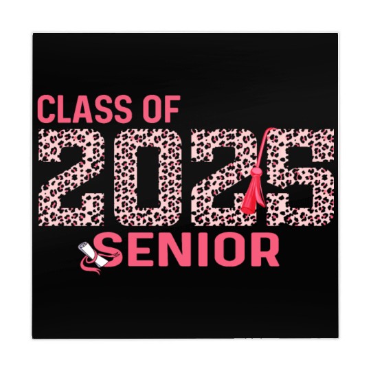 Class of 2025 Senior Leopard Print Graduation 2025 Mahjong Mats