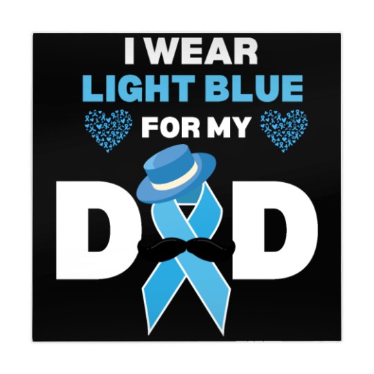 I Wear Light Blue for my Dad Prostate Cancer Aware Mahjong Mats
