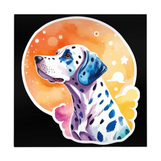 Dalmatian Dog Watercolor Mahjong Mats