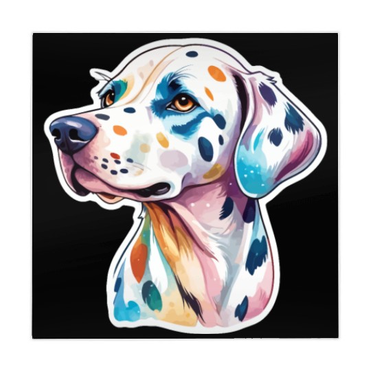 Dalmatian Dog Watercolor Mahjong Mats
