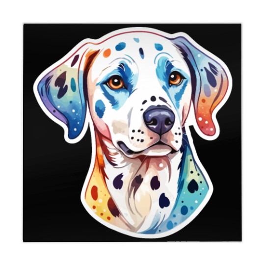 Dalmatian Dog Watercolor Mahjong Mats
