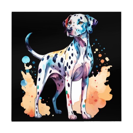 Dalmatian Dog Watercolor Mahjong Mats