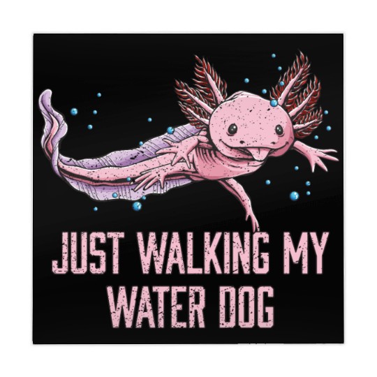 Just Walking My Water Dog Funny Axolotl Humor Sala Mahjong Mats