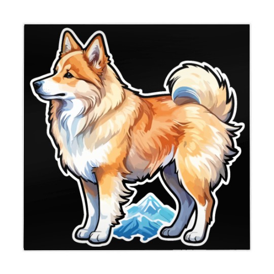 Icelandic Sheepdog Watercolor Mahjong Mats