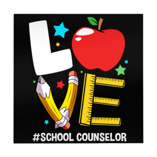 Funny Back To School Love School Counselor Mahjong Mats
