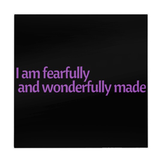 I am fearfully and wonderfully made affirmation Mahjong Mats