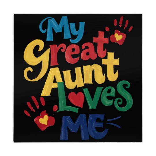 Handprint My Great Aunt Loves Me Mahjong Mats