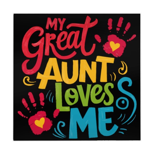 Handprint My Great Aunt Loves Me Mahjong Mats