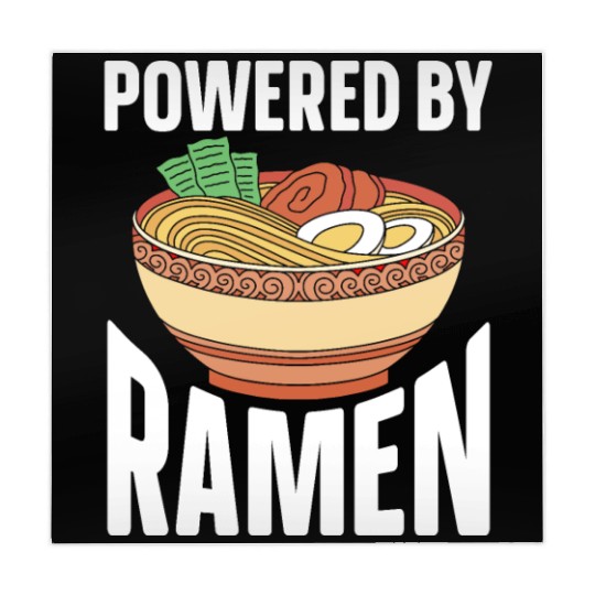 Powered By Ramen Anime Japanese Soup Cup Noodle Mahjong Mats