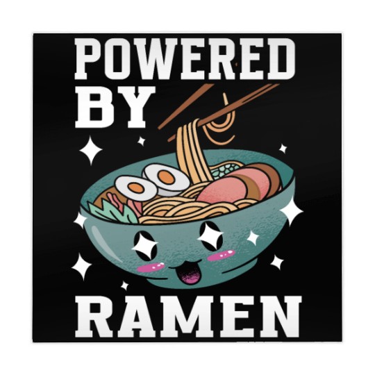 Powered By Ramen Anime Japanese Soup Cup Noodle Mahjong Mats