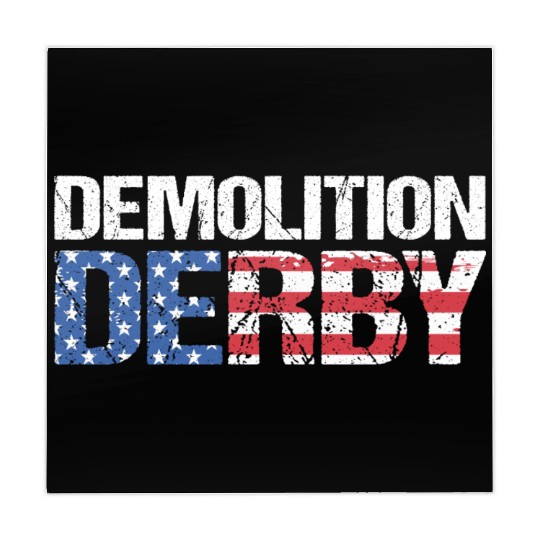 4th Of July US Flag Motorsport Demolition Derby Mahjong Mats