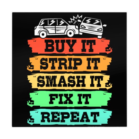 Buy It Smash It Fix It Repeat Demolition Derby Mahjong Mats