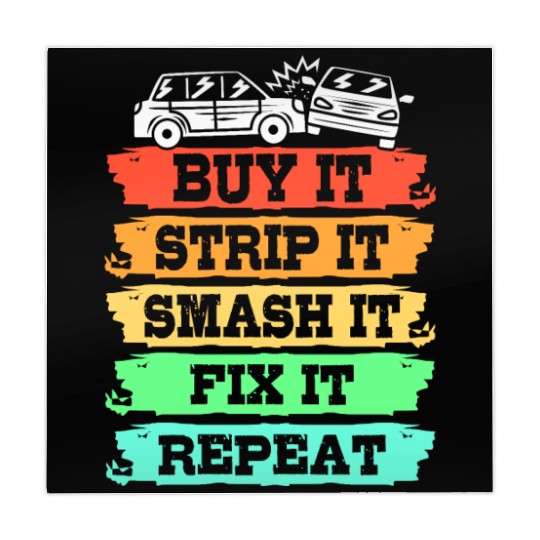 Buy It Smash It Fix It Repeat Demolition Derby Mahjong Mats