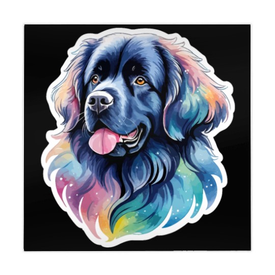 Newfoundland Dog Watercolor Mahjong Mats