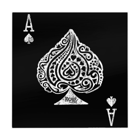 Ace of Spades Texas Hold'em Poker Playing Card Mahjong Mats