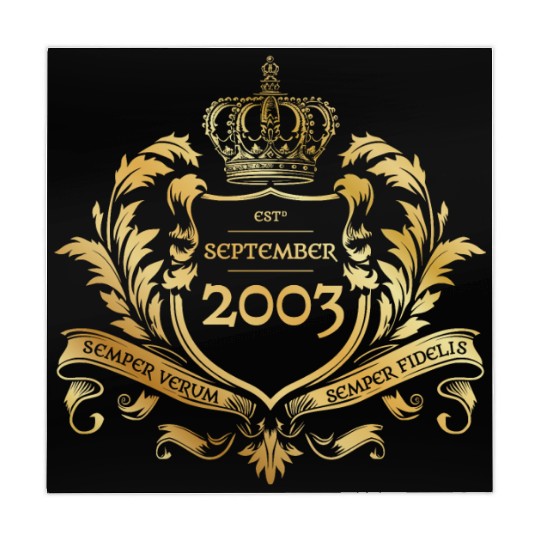 21st birthday "Semper Verum - Established 09/2003 Mahjong Mats