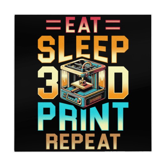 3D Engineer Eat Sleep 3D Print Repeat Mahjong Mats