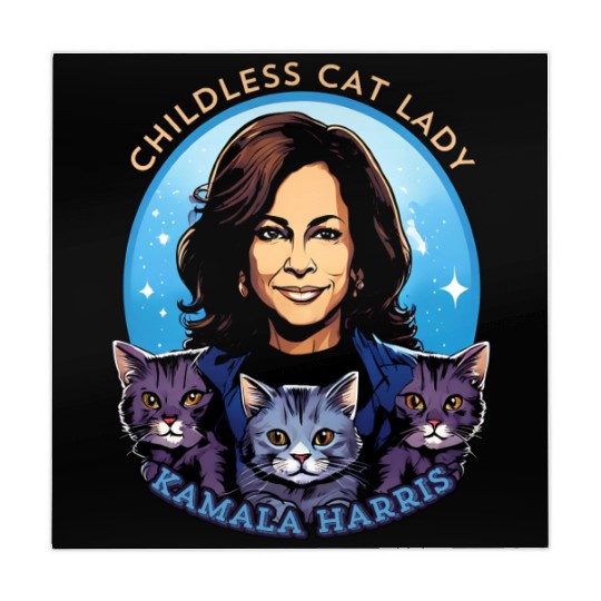 Childless Cat Lady Kamala Harris Mahjong Mats